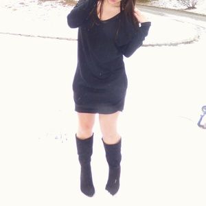 Cute black XS sweater dress